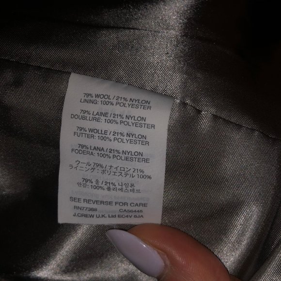 J. Crew Stadium Cloth Nello Gori Wool Coat - Picture 6 of 6